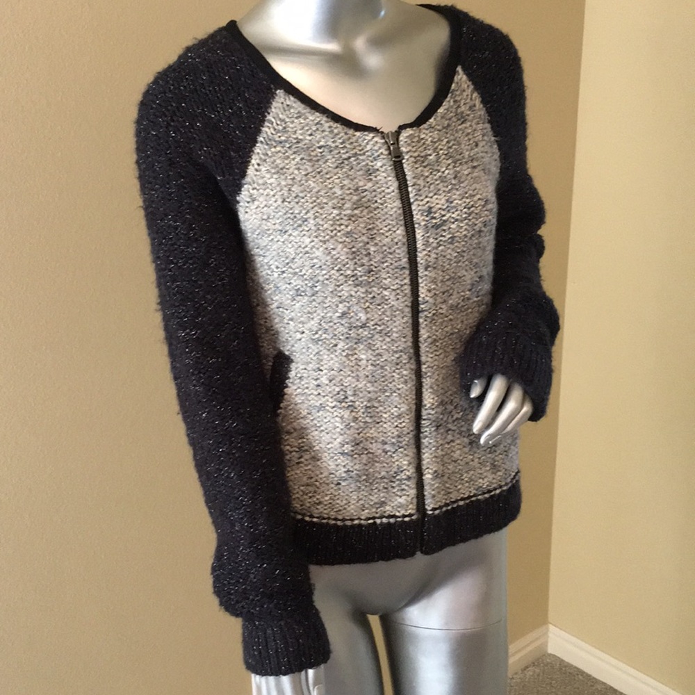 American Eagle Outfitters metallic zip-up … - Picture 7 of 10